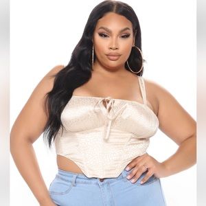 Fashion nova corset crop top